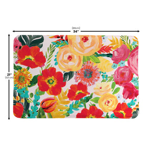 Floral Celebrations Memory Foam Rug