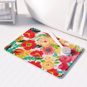Floral Celebrations Memory Foam Rug