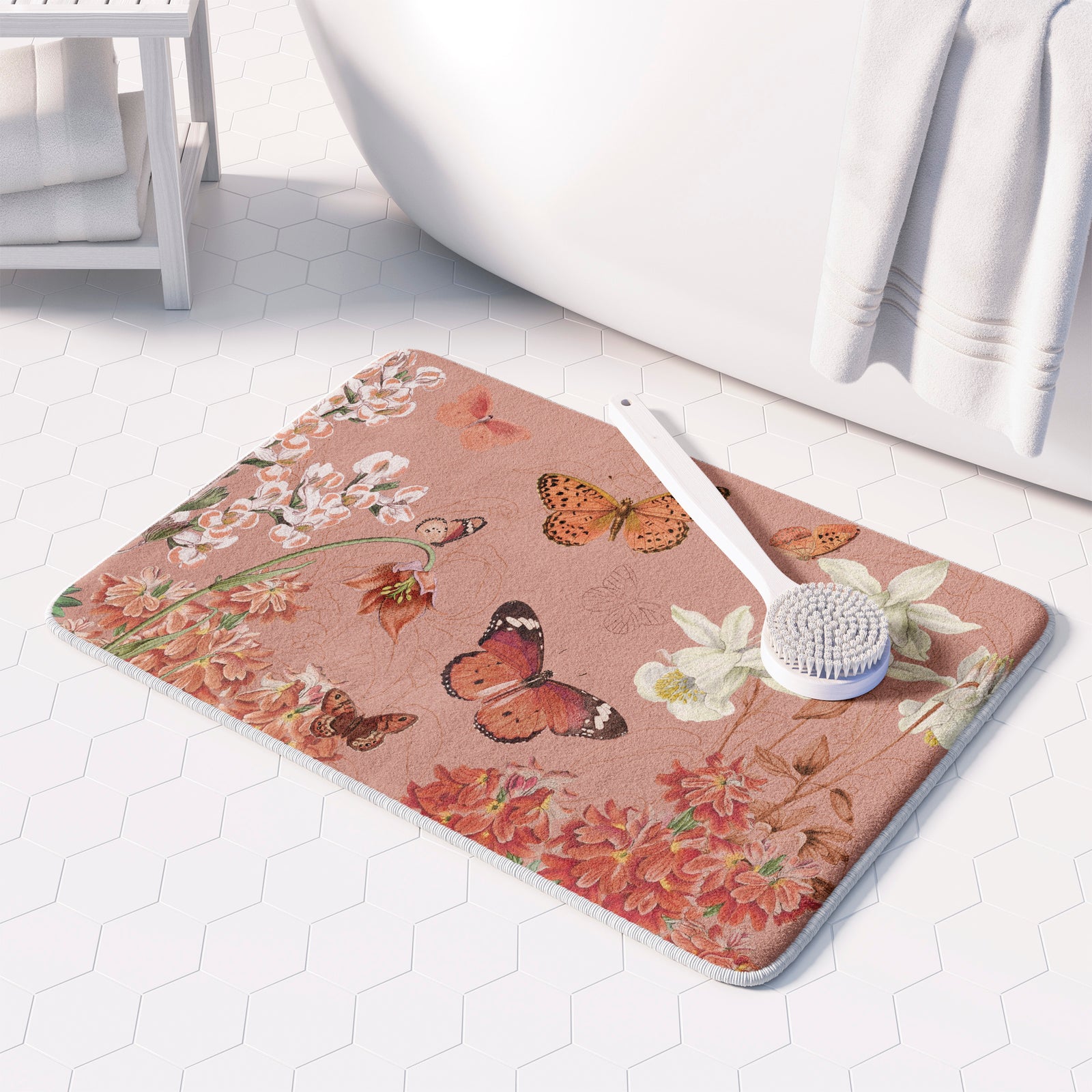 Flutter and Bloom Memory Foam Rug
