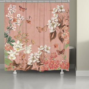 Flutter and Bloom Shower Curtain