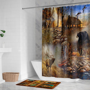 Forest Collage Shower Curtain