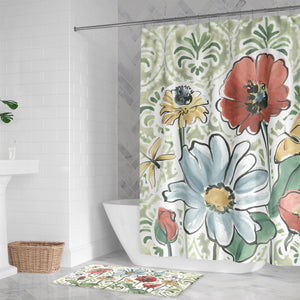 Garden Filigree Bloom Shower Curtain