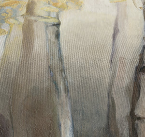 Golden Birch Shower Curtain