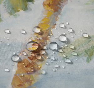 Golden Palm Shower Curtain