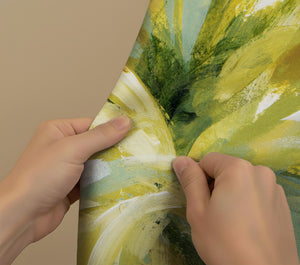 Golden Palm Shower Curtain