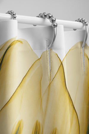 Golden X-Ray Tulips Shower Curtain