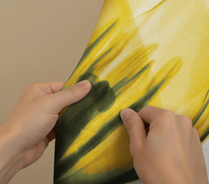 Golden X-Ray Tulips Shower Curtain