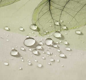 Green X-Ray of Eucalyptus Leaves Shower Curtain