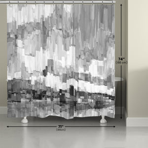 Grey Glacier Shower Curtain