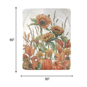 Harvest Home Sherpa Throw Blanket
