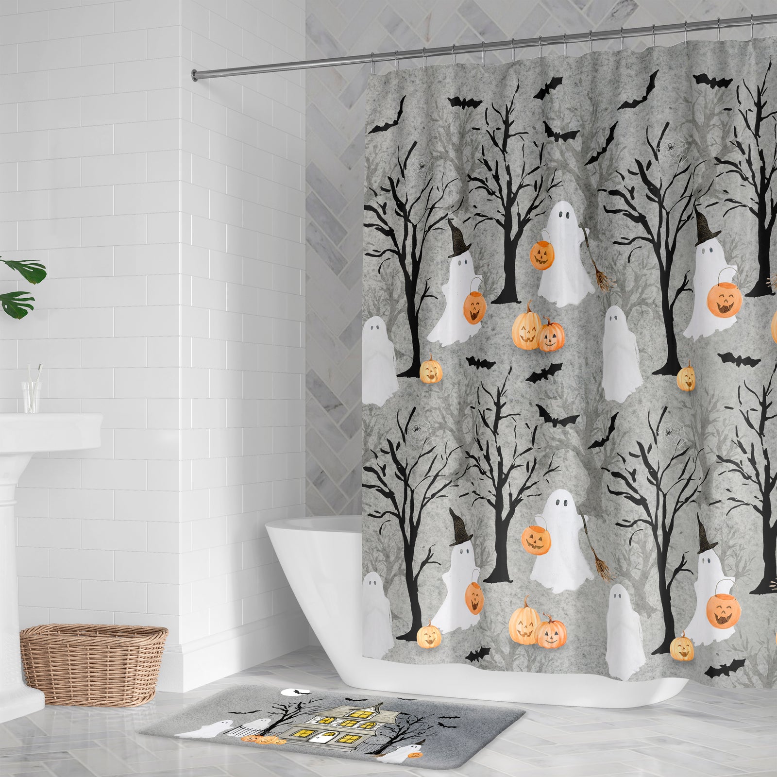 Midnight Mischief Shower Curtain