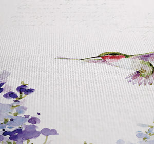 Hummingbird Floral Shower Curtain
