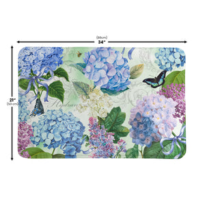 Hydrangea Splendor Memory Foam Rug