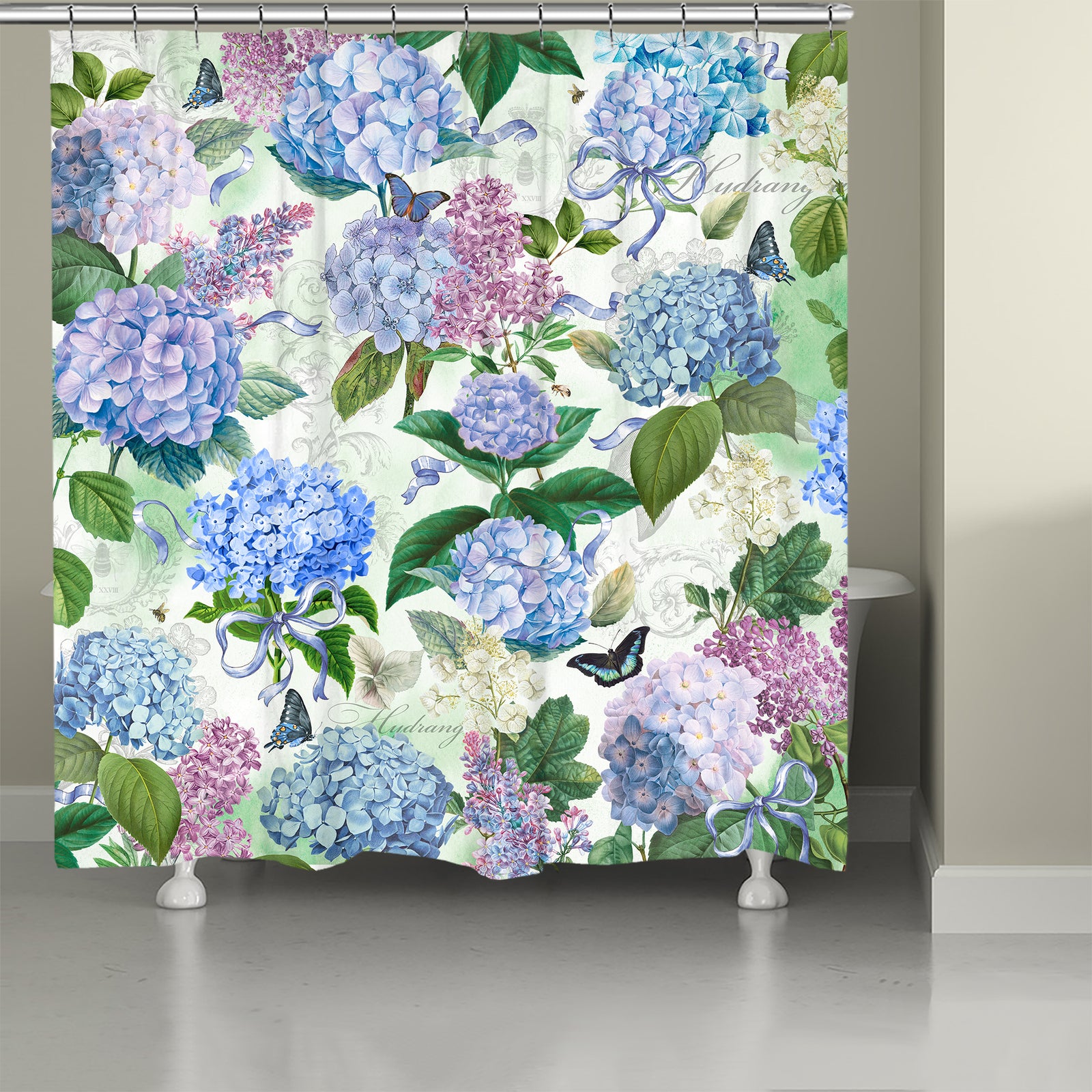 Hydrangea Splendor Shower Curtain