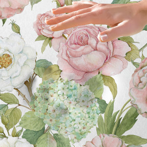 Soft Hydrangea Garden Memory Foam Rug