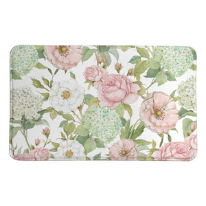 Soft Hydrangea Garden Memory Foam Rug