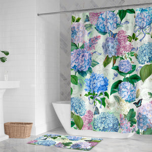 Hydrangea Splendor Shower Curtain
