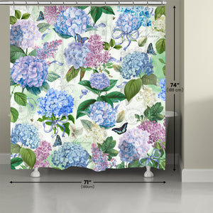 Hydrangea Splendor Shower Curtain