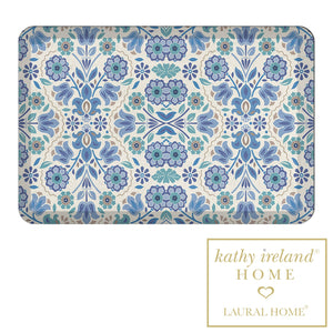kathy ireland® HOME Indochine Blue Anti-Fatigue Kitchen Mat