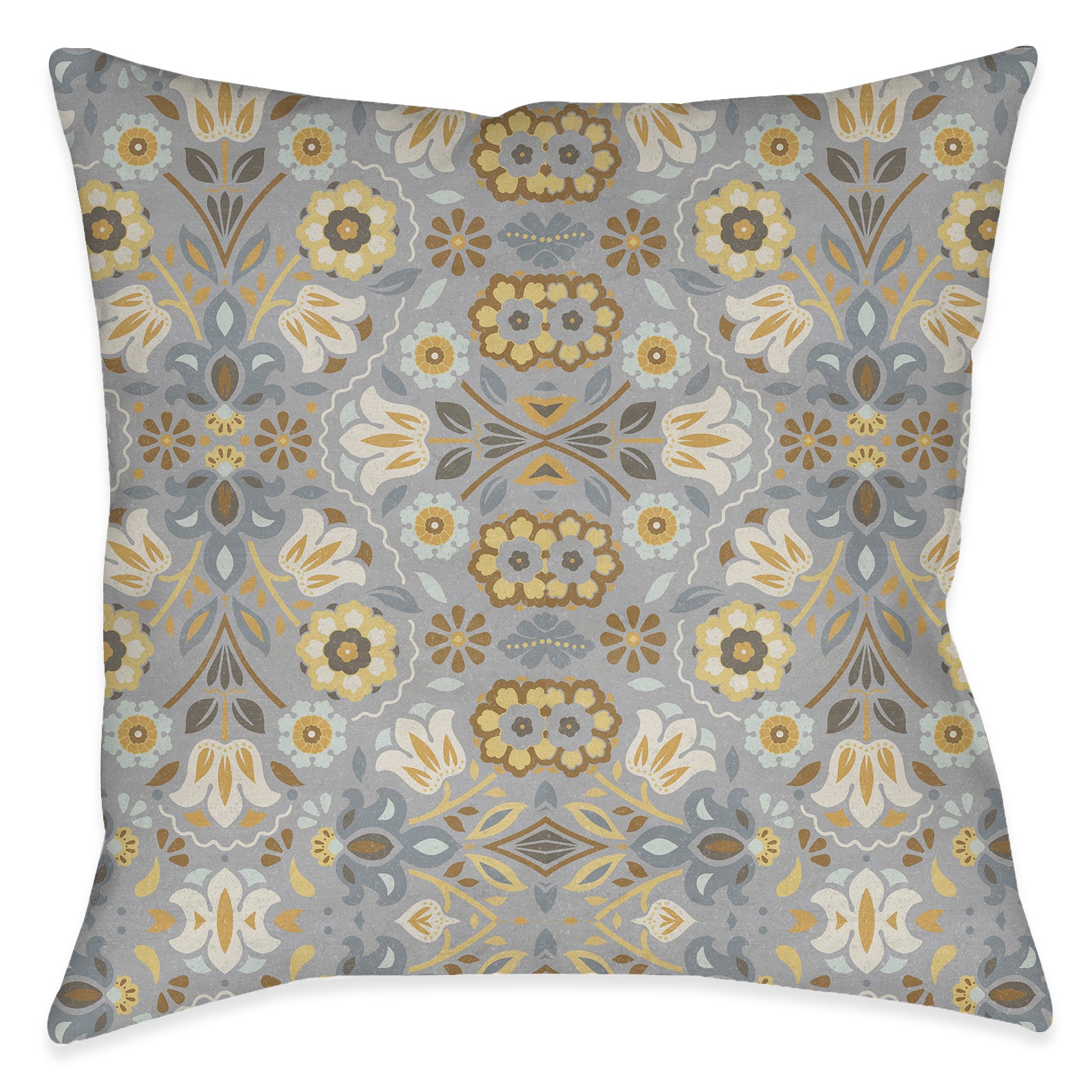 Indochine Gray Outdoor Decorative Pillow