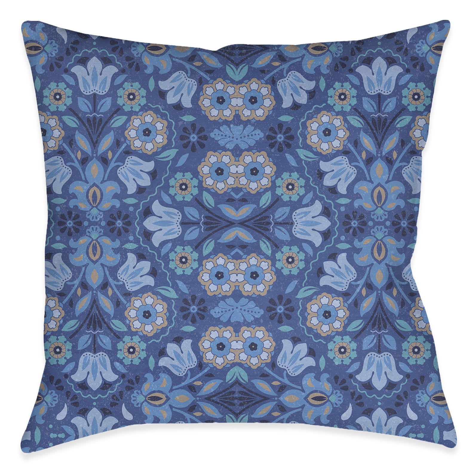 Indochine Indigo Outdoor Decorative Pillow