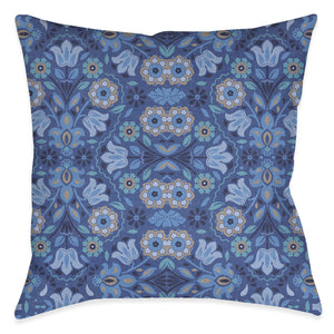 kathy ireland® HOME Indochine Indigo Outdoor Decorative Pillow