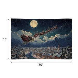 Santa's Sleigh Ride Outdoor Doormat
