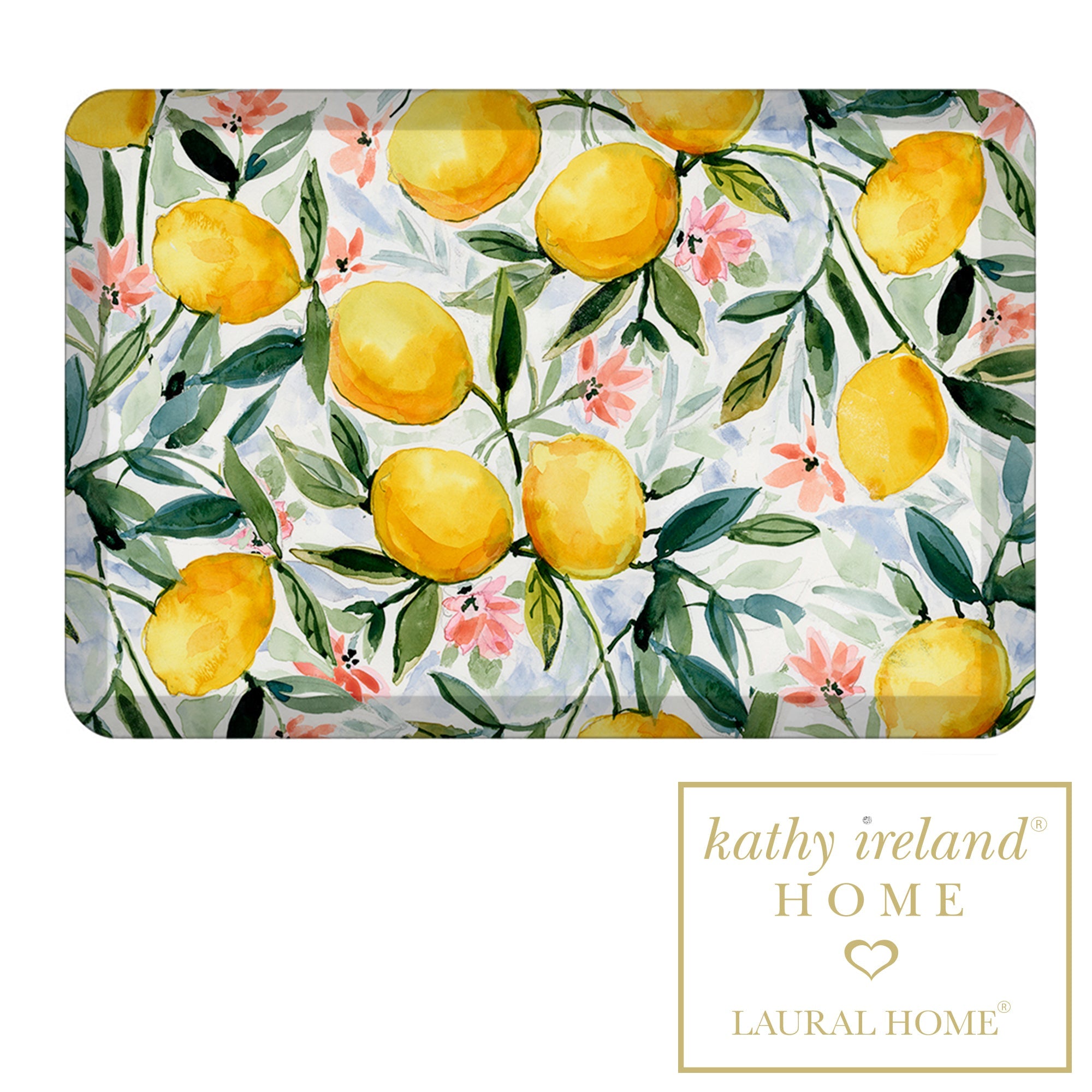 kathy ireland® HOME Lemon Joy Anti-Fatigue Kitchen Mat