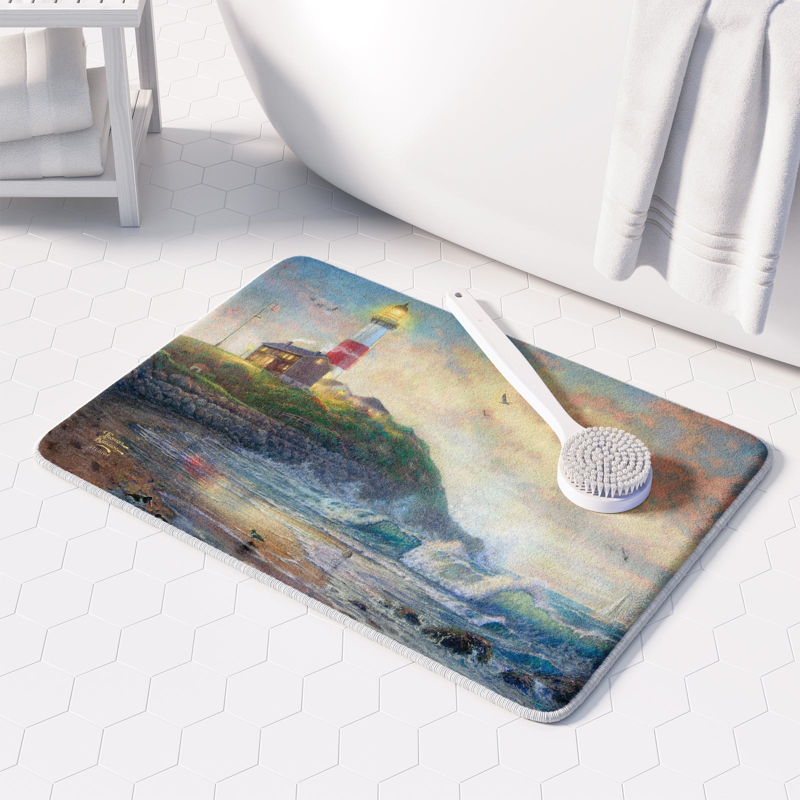 Thomas Kinkade Light of Hope Memory Foam Rug