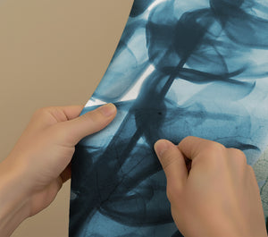 Lily and Eucalyptus Leaf X-Ray Shower Curtain