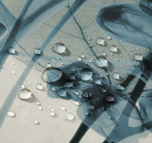 Lily and Eucalyptus Leaf X-Ray Shower Curtain