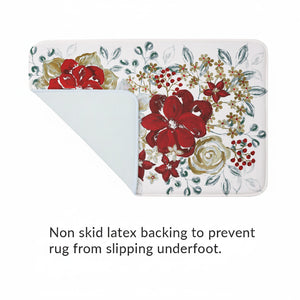 Midwinter Florals Memory Foam Rug