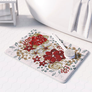 Midwinter Florals Memory Foam Rug
