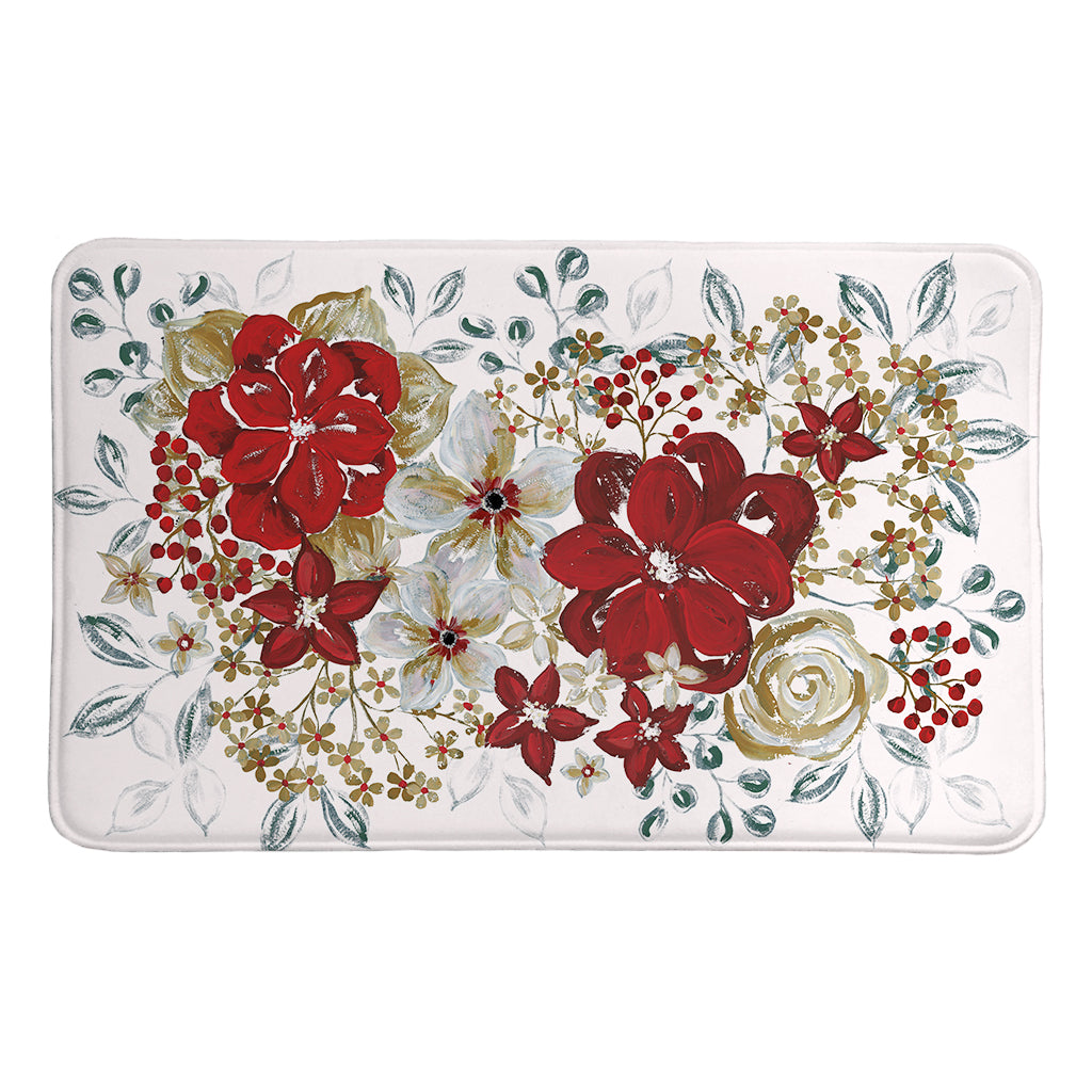 Midwinter Florals Memory Foam Rug