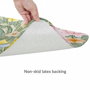 Morning Peonies Memory Foam Rug
