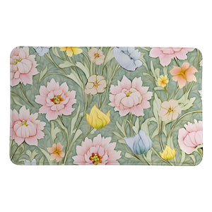 Morning Peonies Memory Foam Rug