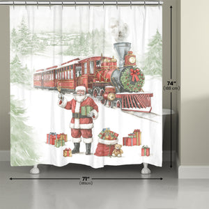 North Pole Express Shower Curtain
