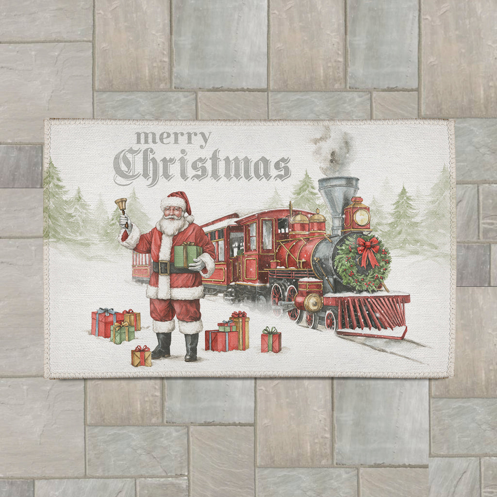 North Pole Express Outdoor Doormat