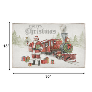 North Pole Express Outdoor Doormat