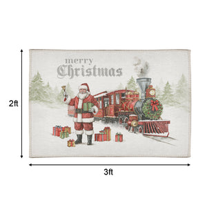 North Pole Express Outdoor Doormat