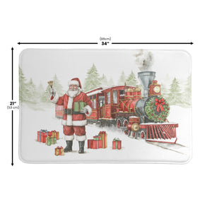 North Pole Express Memory Foam Rug