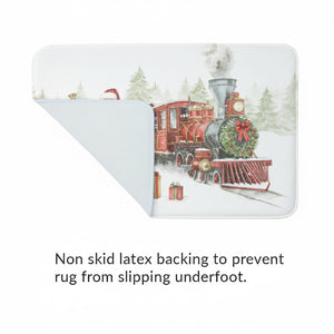 North Pole Express Memory Foam Rug