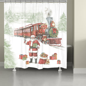 North Pole Express Shower Curtain