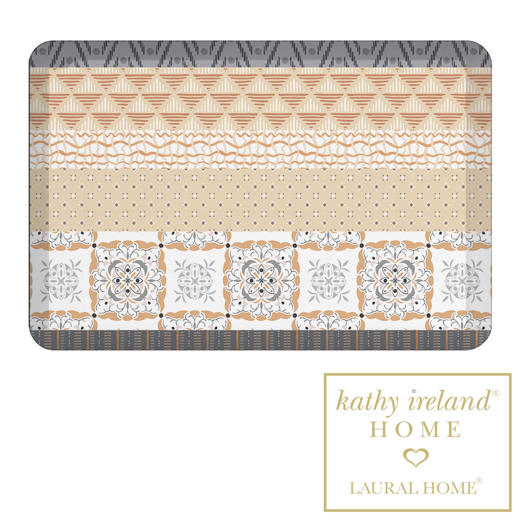 kathy ireland® HOME Peaceful Elegance Stripe Anti-Fatigue Kitchen Mat
