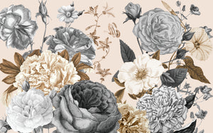 Peonies and Roses Anti-Fatigue Kitchen Mat