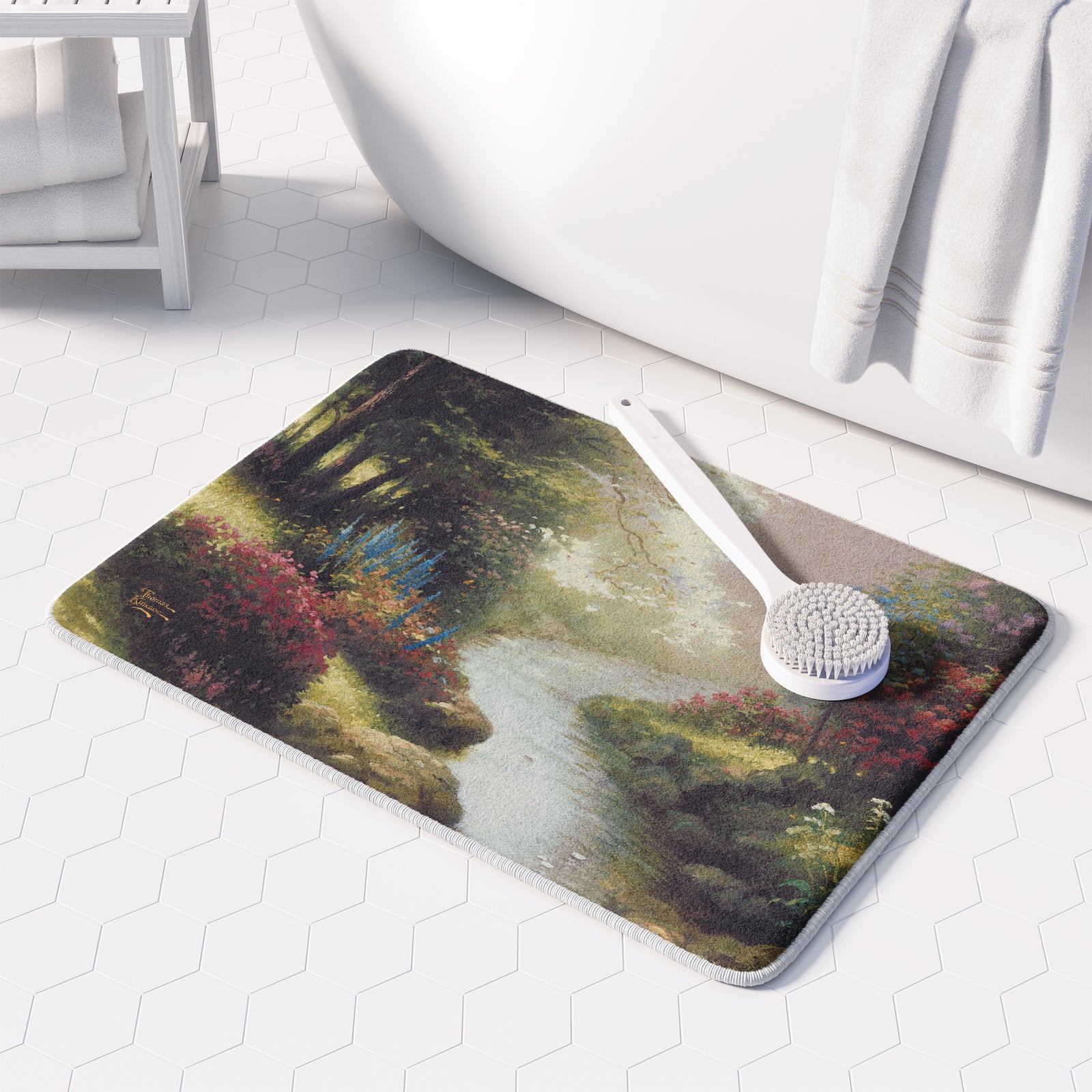 Thomas Kinkade Petals of Hope Memory Foam Rug