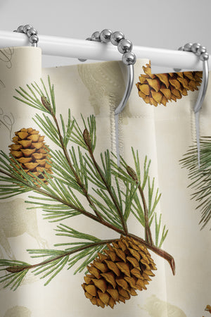 Pinecone Shower Curtain