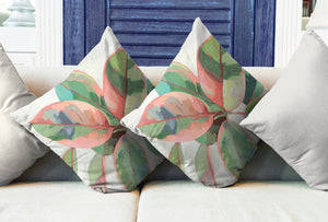 Plant Life Ficus Outdoor Decorative Pillow (Set of 2)