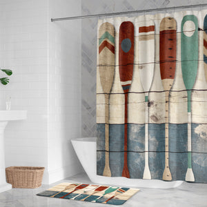 Playful Oars Shower Curtain