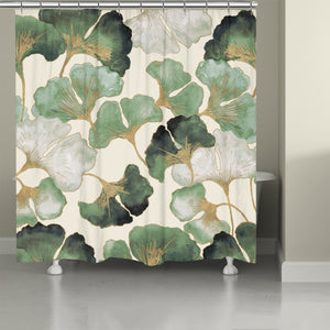 Natural Ginkgo Harmony Shower Curtain